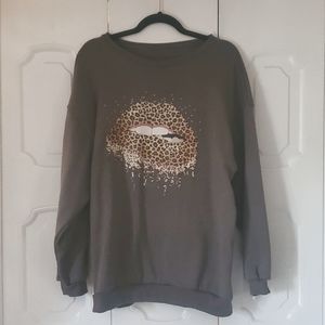 LEOPARD LIPS SWEATSHIRT